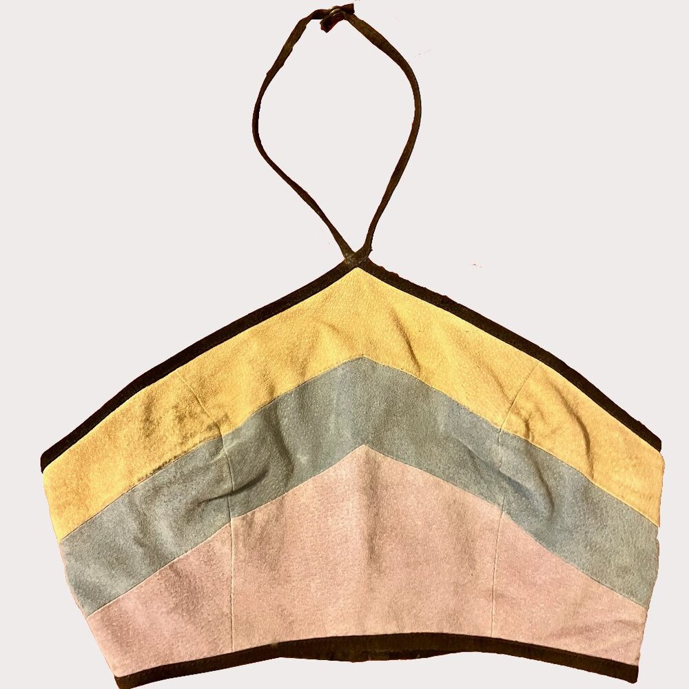 Wilson's Leather Vintage Halter Top | Size XS